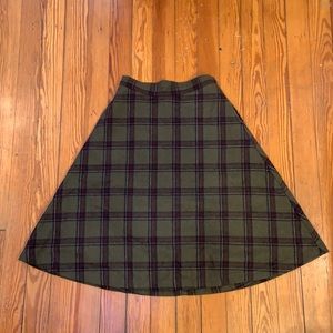 ModCloth Green Wool Skirt - Size M